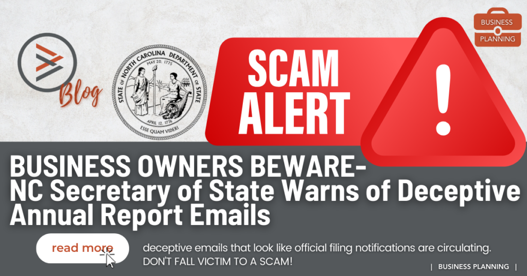 SCAM ALERT: Deceptive Annual Report Notice Circulating