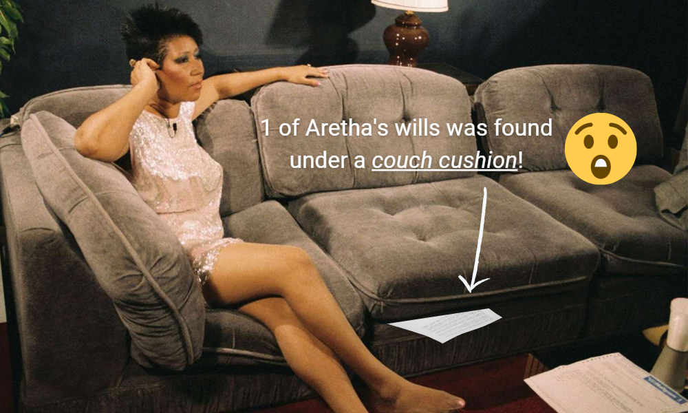 Aretha Franklin will found under couch cushion